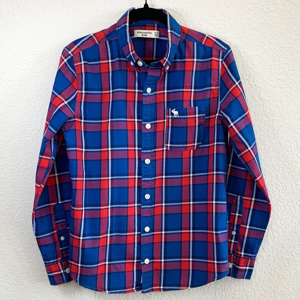 Abercrombie Boys Long Sleeve Flannel, Size 11/12